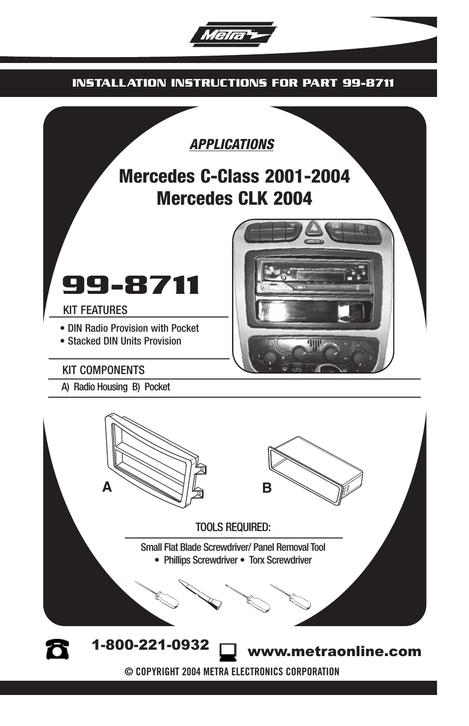 Metra Electronics 99-8711 User Manual | 8 pages