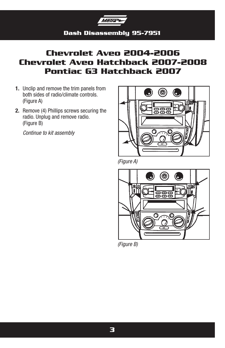 Metra Electronics multi-kit 95-7951 for Chevrolet User Manual | Page 3 / 12