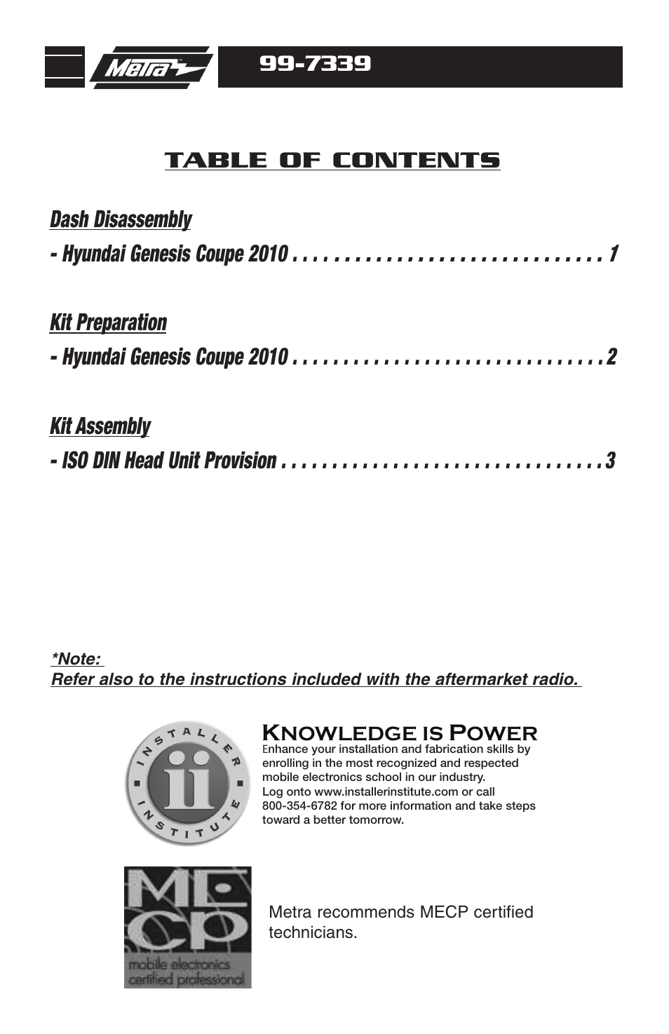 Metra Electronics 99-7339S User Manual | Page 2 / 8