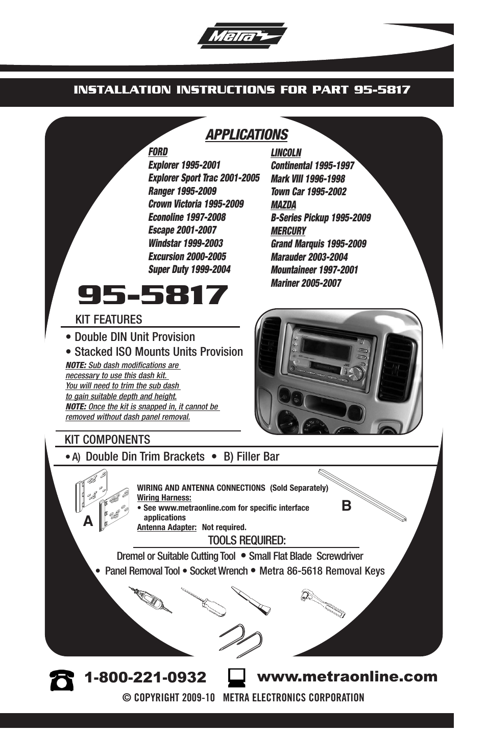 Metra Electronics 95-5817 User Manual | 8 pages