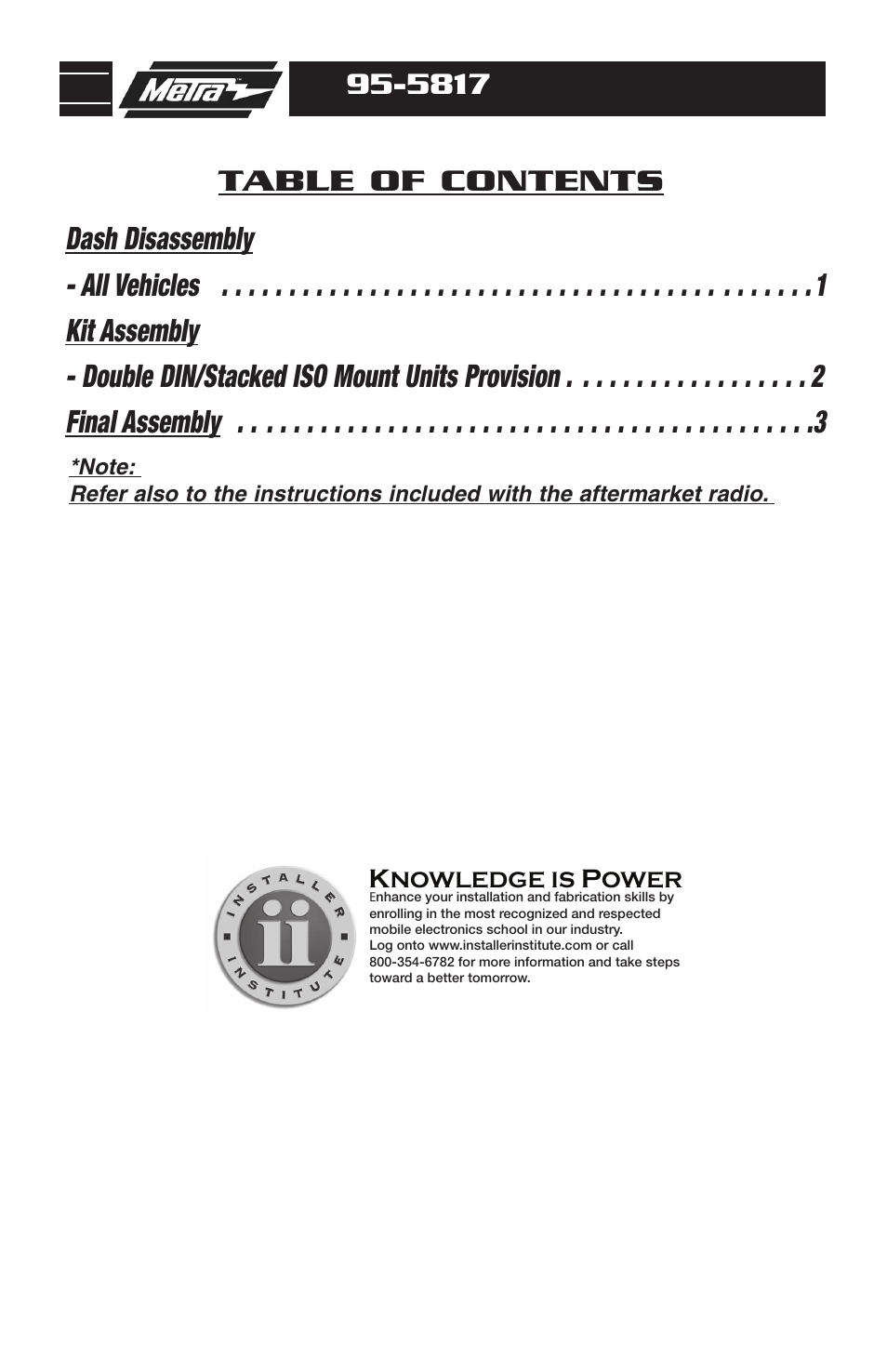 Metra Electronics 95-5817 User Manual | Page 2 / 8