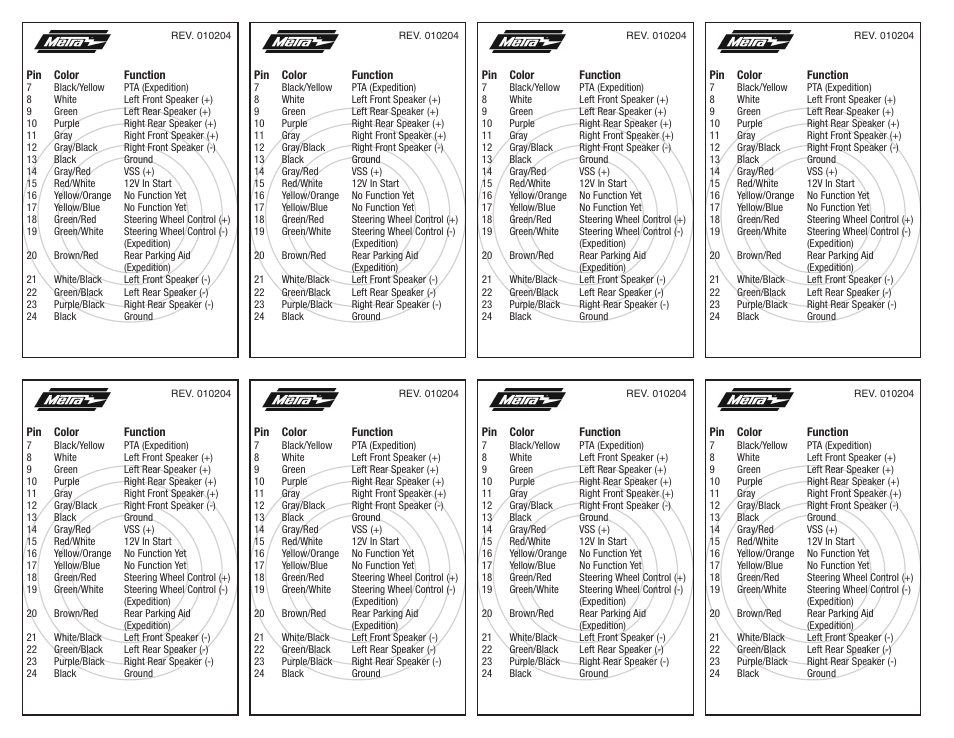 Metra Electronics 71-5520 User Manual | Page 2 / 2