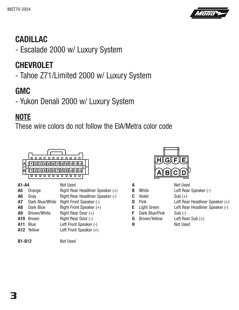 Metra Electronics 70-2054 User Manual | Page 8 / 16