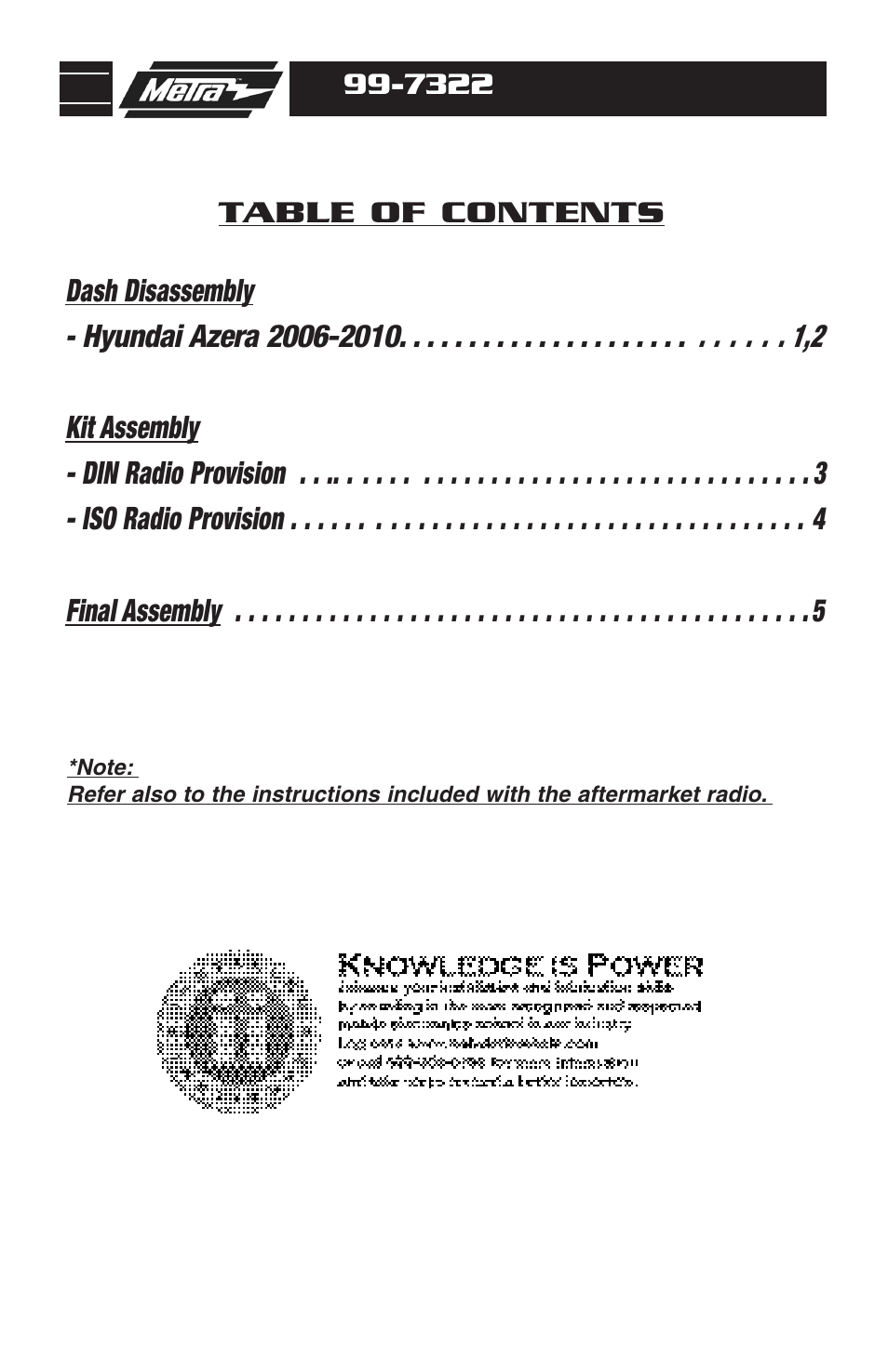 Metra Electronics 99-7322 User Manual | Page 2 / 8
