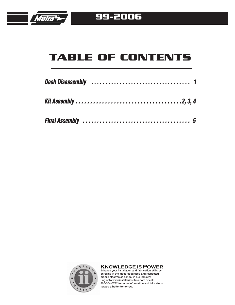 Metra Electronics 99-2006G User Manual | Page 2 / 8