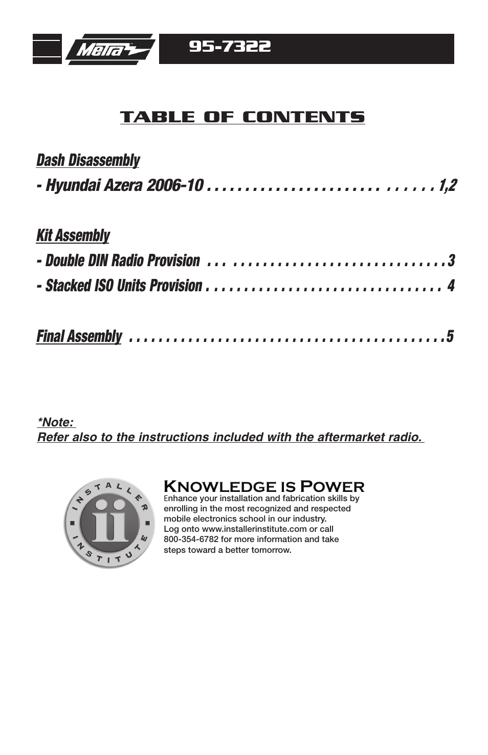Metra Electronics 95-7322 User Manual | Page 2 / 8