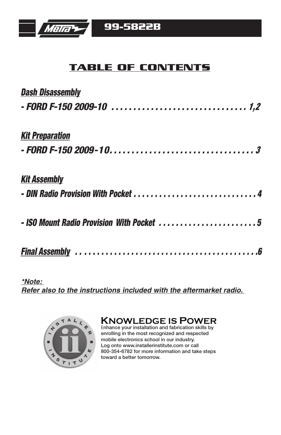 Metra Electronics 99-5822B User Manual | Page 2 / 8