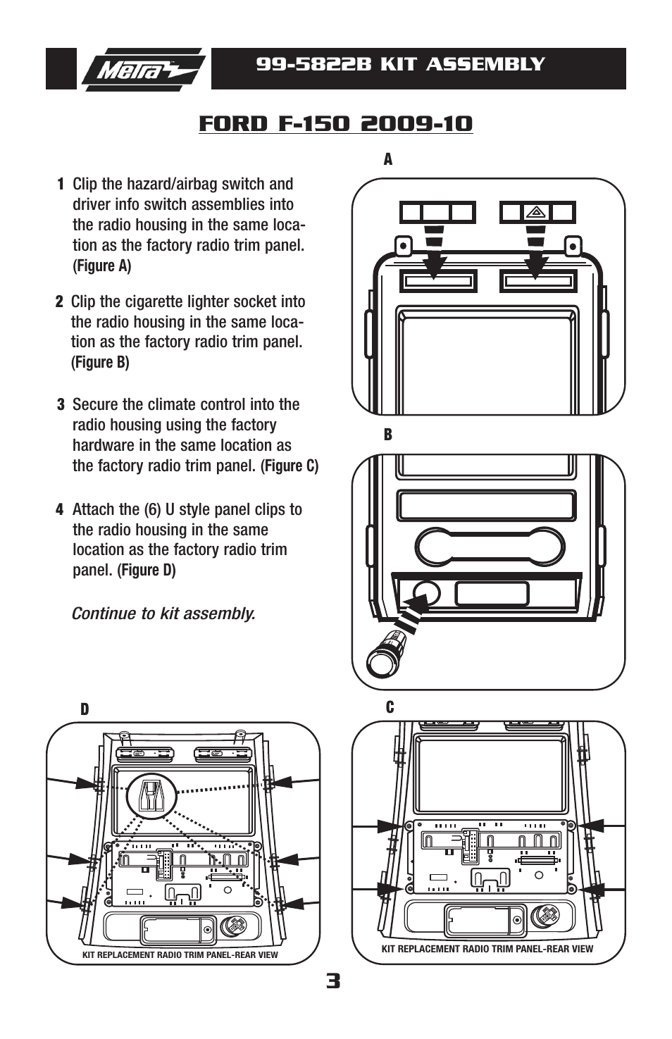 5822b kit assembly | Metra Electronics 99-5822B User Manual | Page 5 / 8