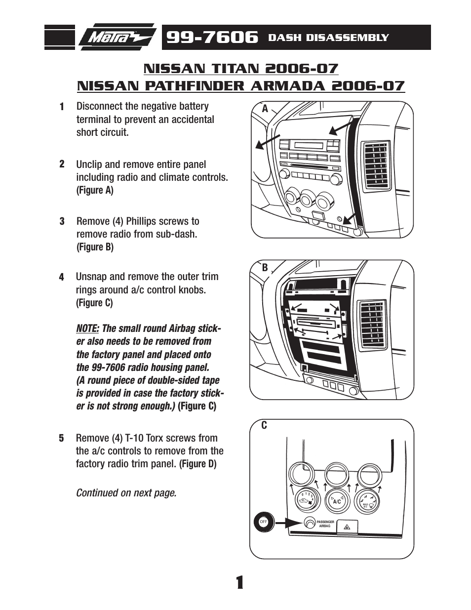 Metra Electronics 99-7606 User Manual | Page 3 / 12