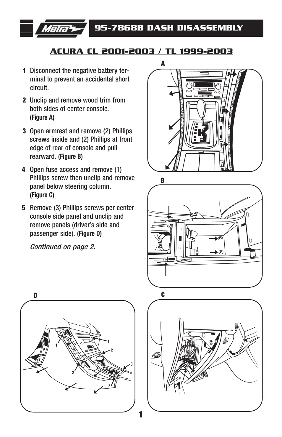 Metra Electronics ACURA 95-7868B User Manual | Page 3 / 8
