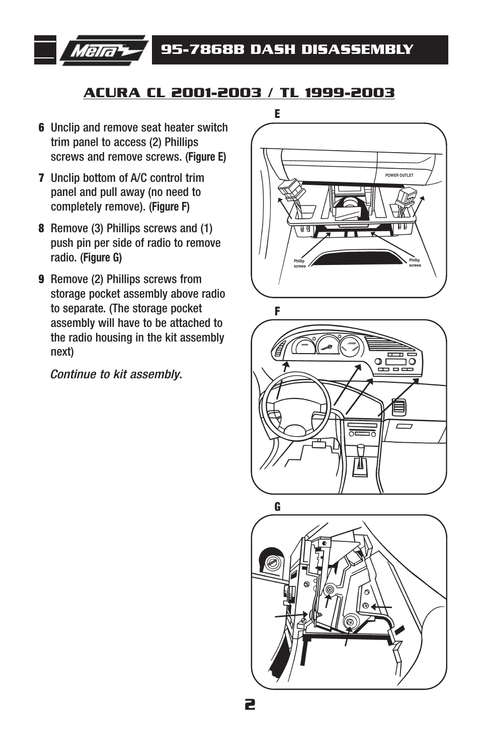 Metra Electronics ACURA 95-7868B User Manual | Page 4 / 8