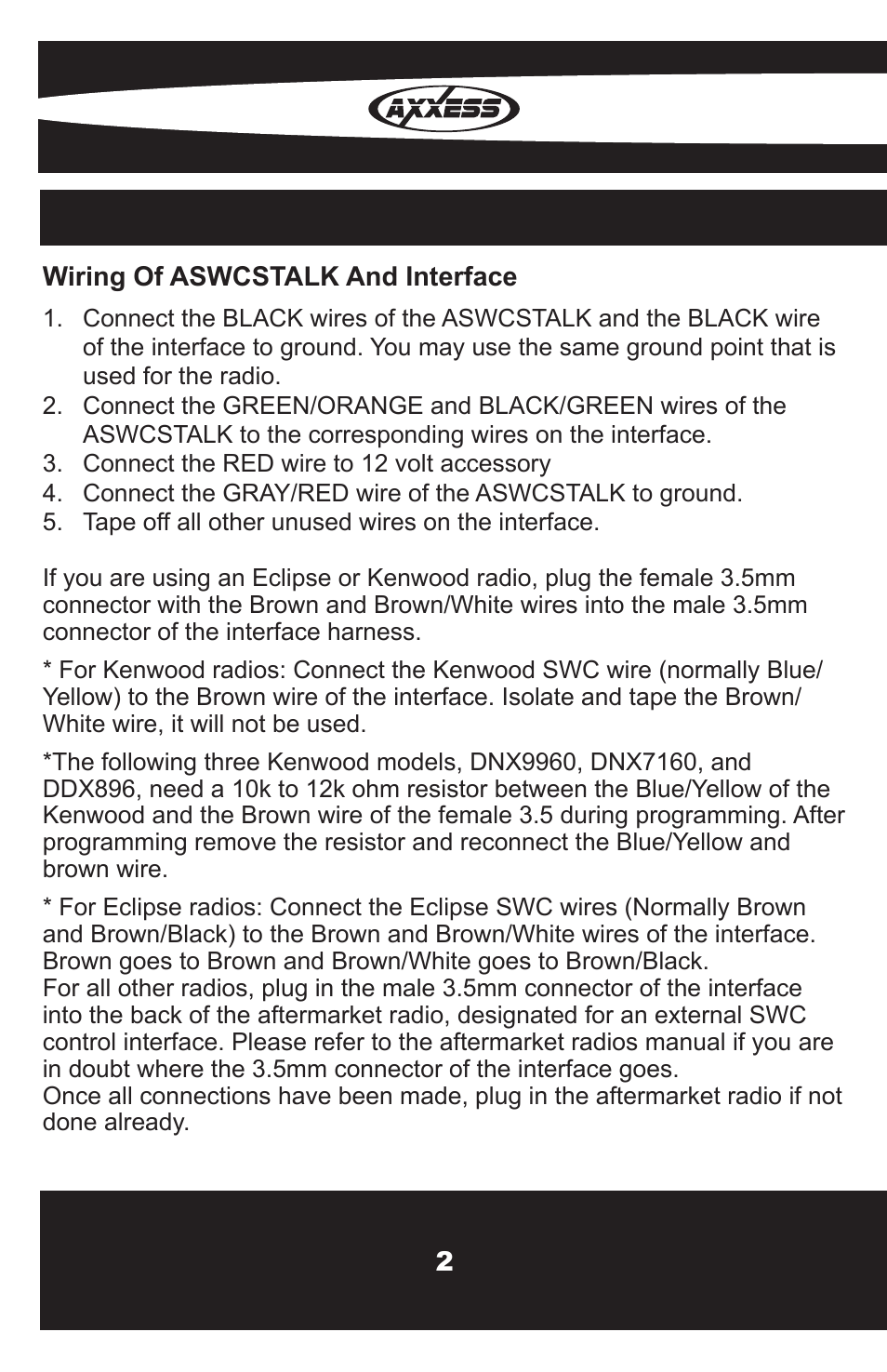 Metra Electronics Automobile Parts User Manual | Page 4 / 16