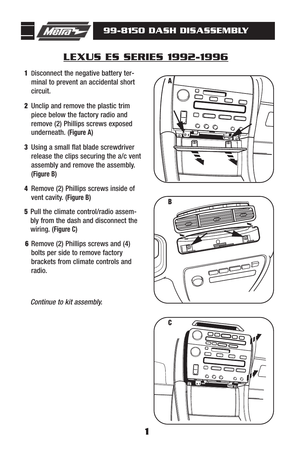 Metra Electronics LEXUS 99-8150 User Manual | Page 3 / 8