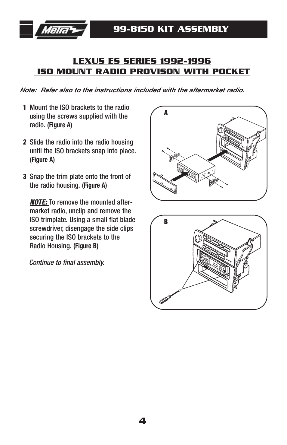 Metra Electronics LEXUS 99-8150 User Manual | Page 6 / 8