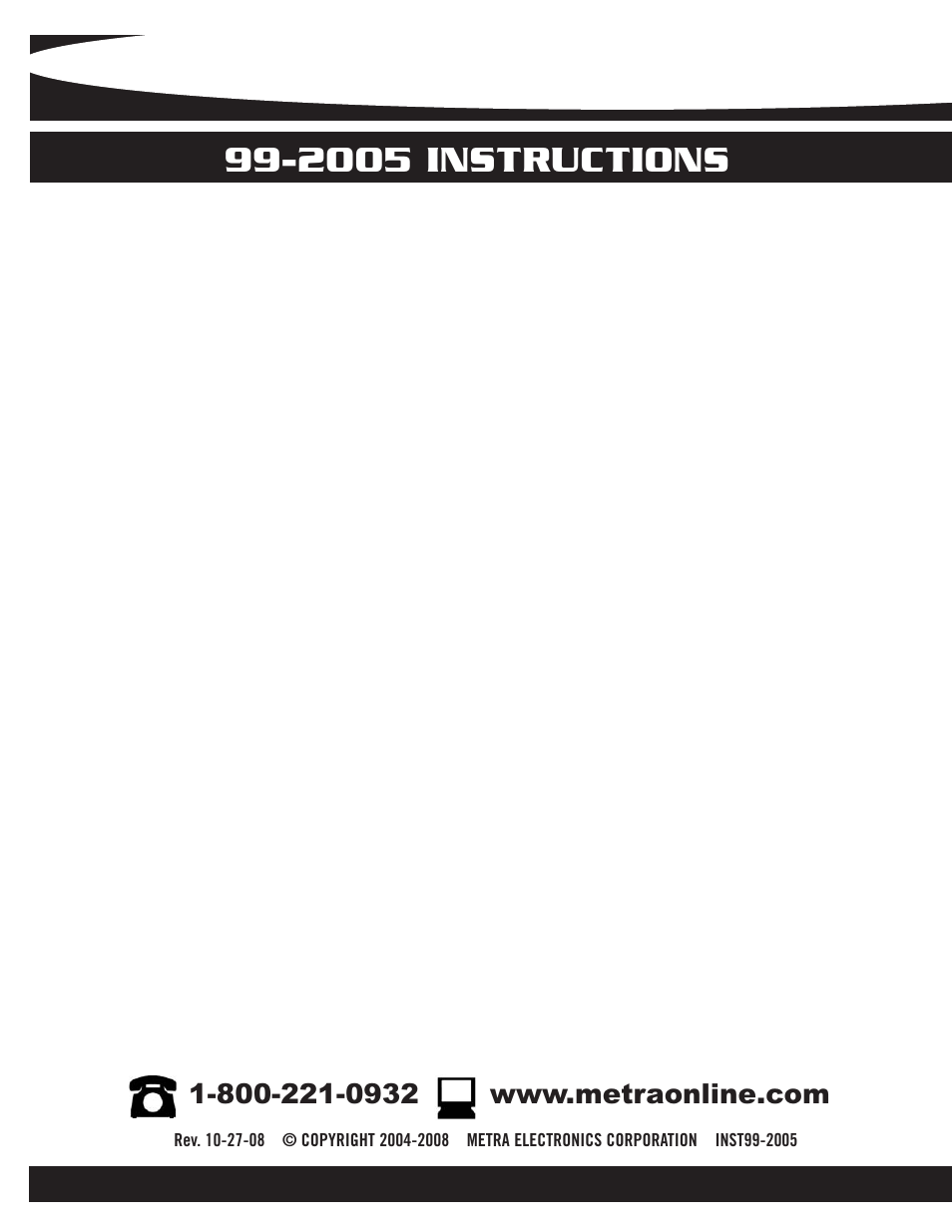 2005 instructions | Metra Electronics 99-2005 User Manual | Page 12 / 12