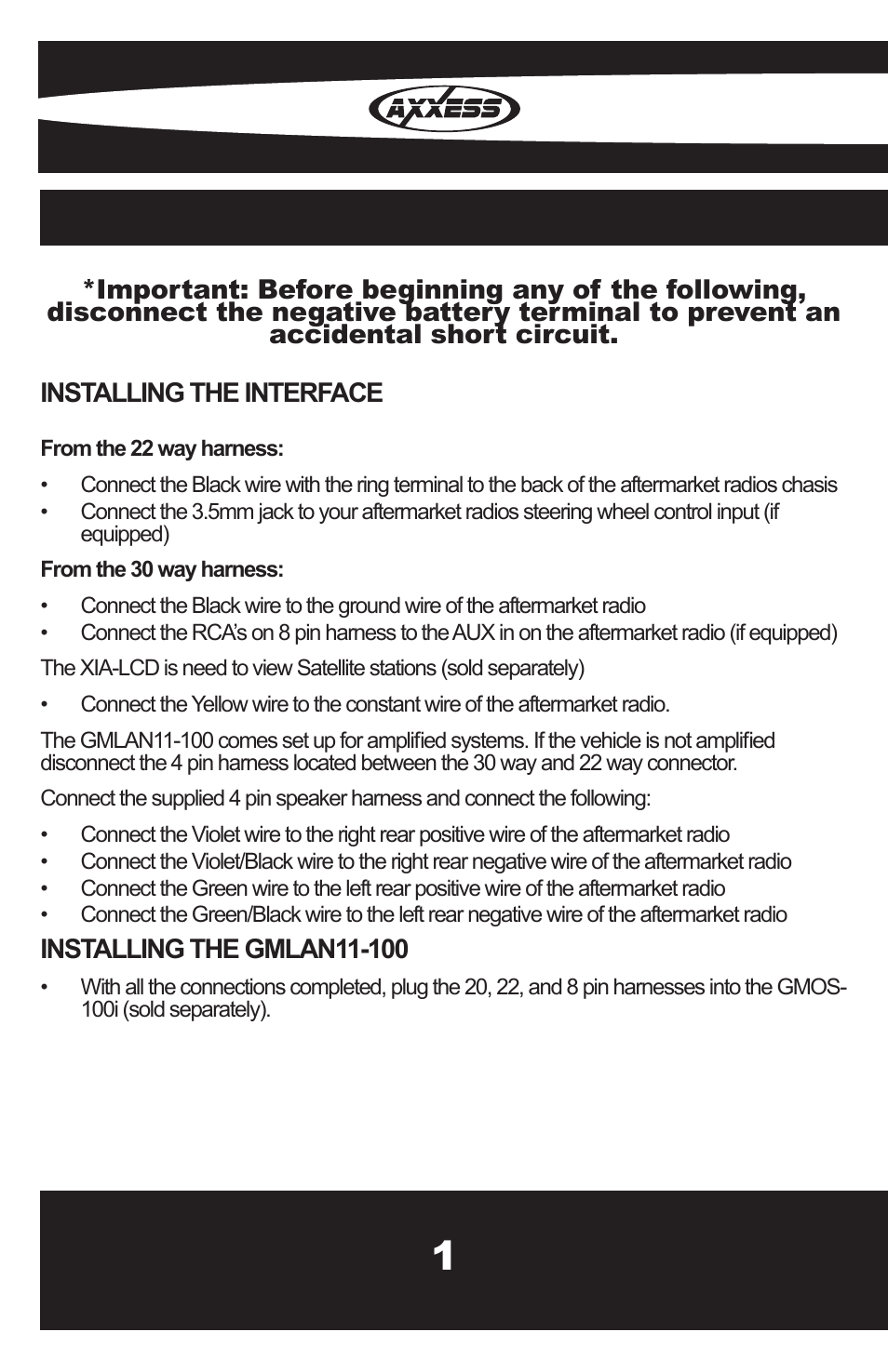 Metra Electronics GMLAN11-100 User Manual | Page 4 / 8