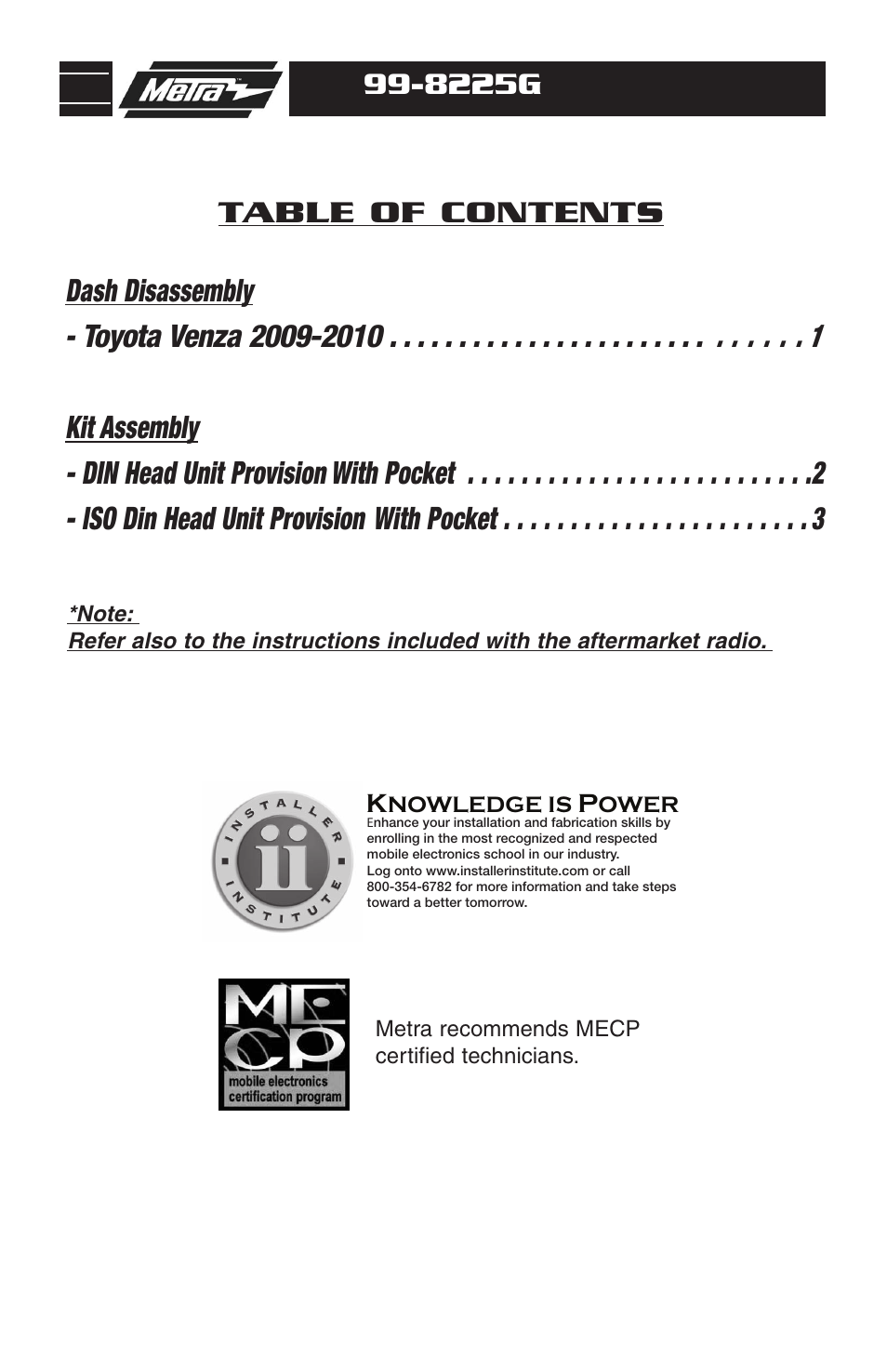 Metra Electronics 99-8225G User Manual | Page 2 / 8