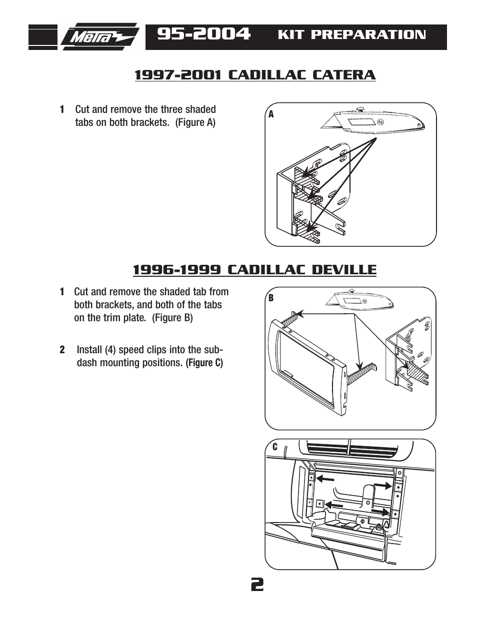 Metra Electronics CADILLAC 95-2004 User Manual | Page 4 / 8