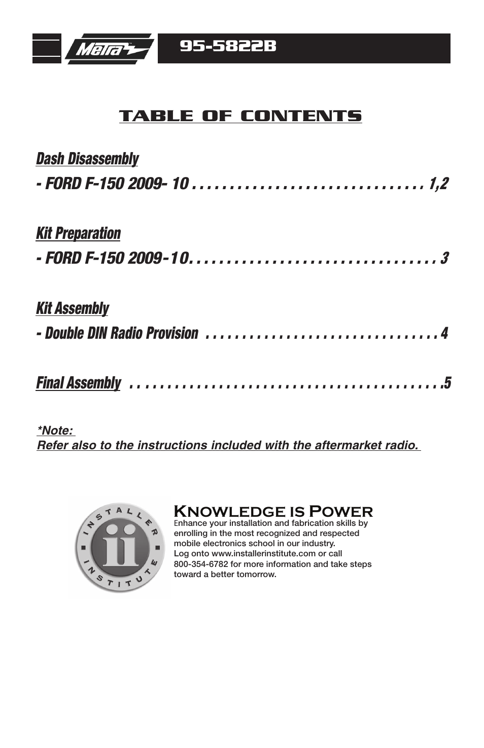 Metra Electronics 955822 User Manual | Page 2 / 8