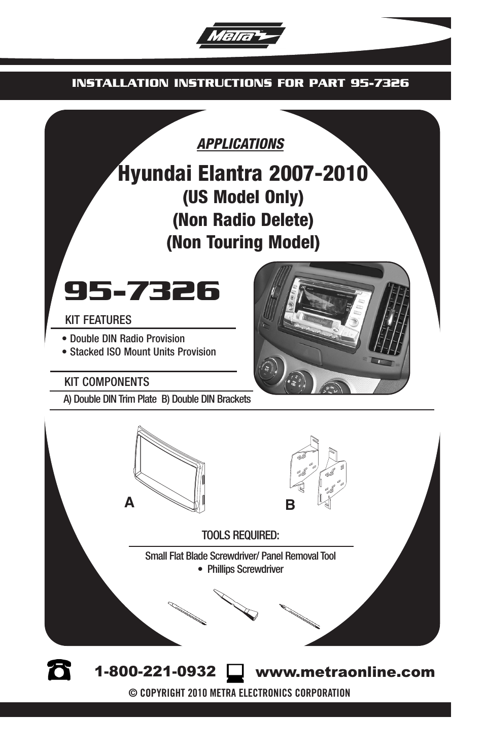 Metra Electronics 95-7326 User Manual | 8 pages