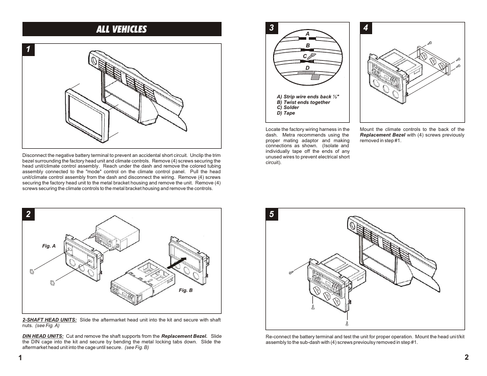 All vehicles | Metra Electronics 99-3101 User Manual | Page 2 / 2