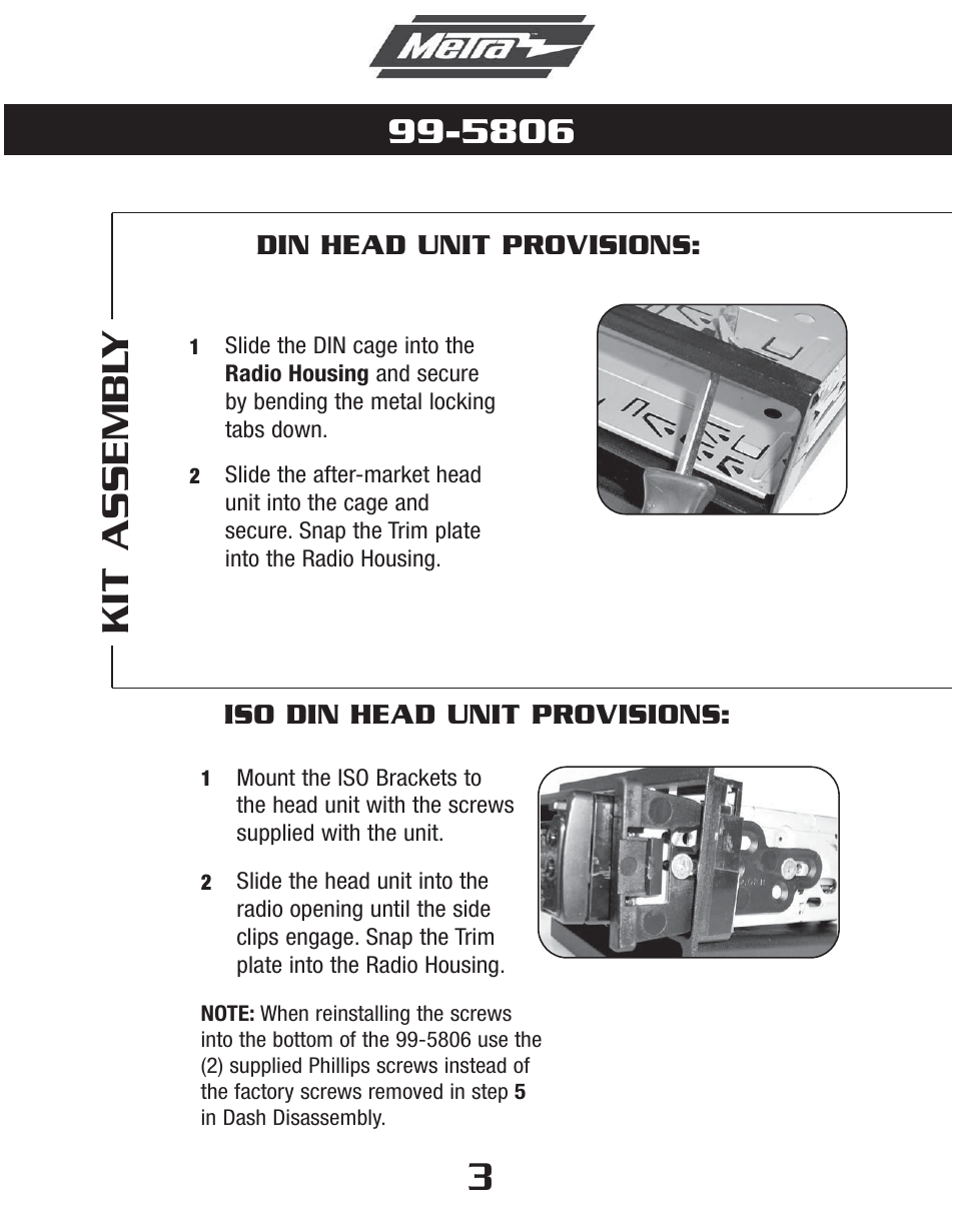 Metra Electronics 99-5806 User Manual | Page 4 / 12