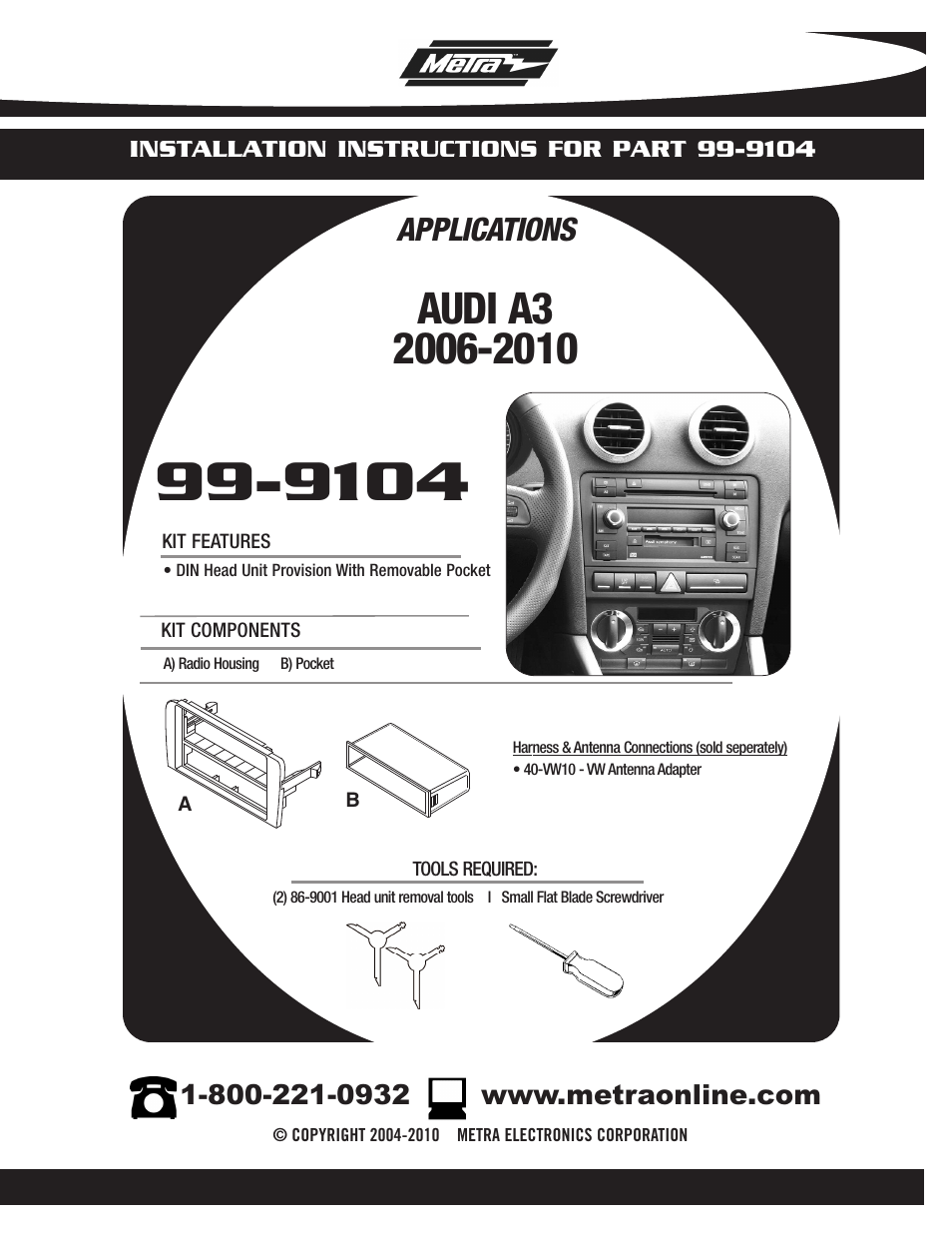 Metra Electronics 99-9104 User Manual | 8 pages