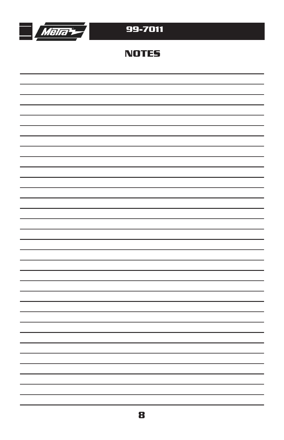 Metra Electronics 99-7011 User Manual | Page 10 / 12