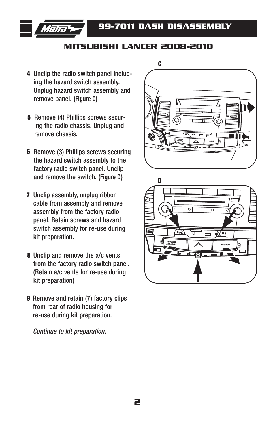 Metra Electronics 99-7011 User Manual | Page 4 / 12