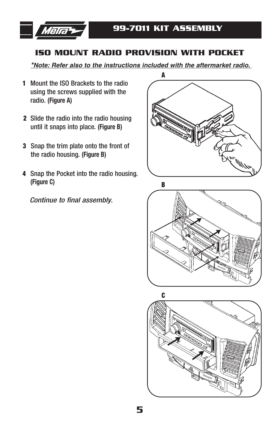 Metra Electronics 99-7011 User Manual | Page 7 / 12