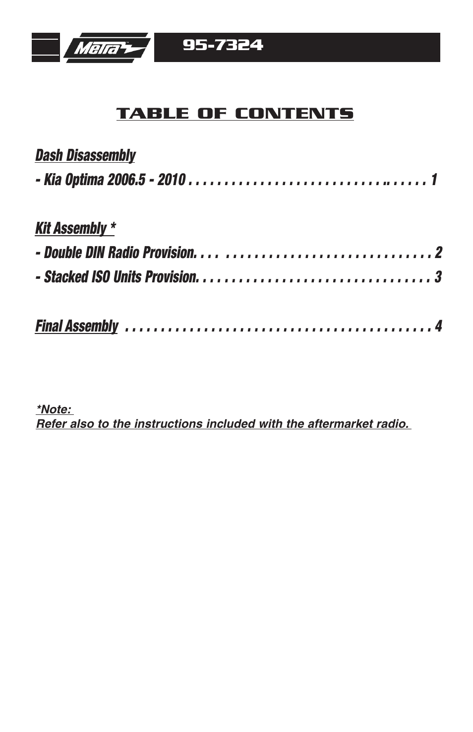 Metra Electronics 95-7324 User Manual | Page 2 / 8