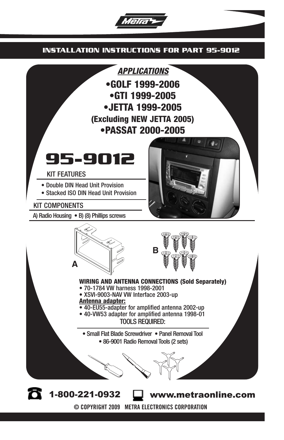 Metra Electronics 95-9012 User Manual | 4 pages