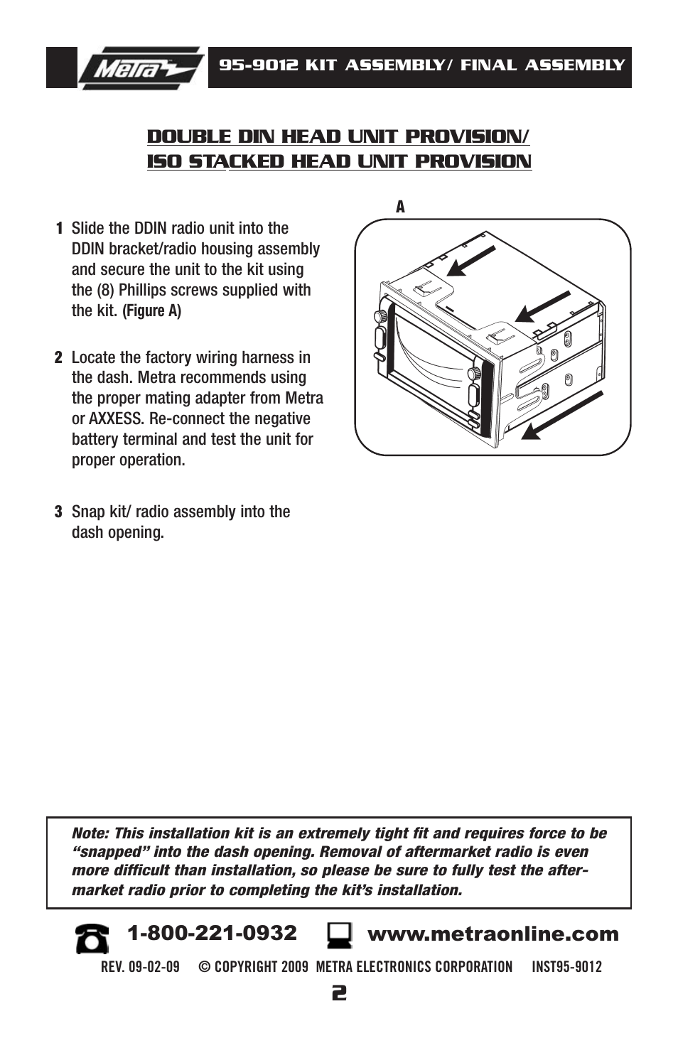 Metra Electronics 95-9012 User Manual | Page 4 / 4