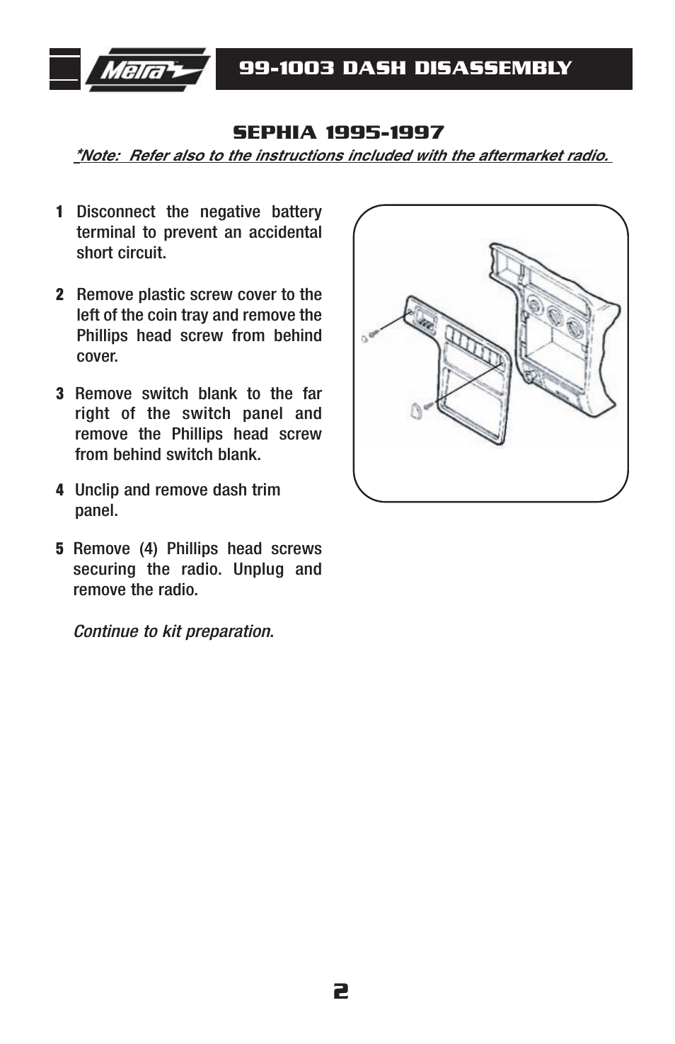 Metra Electronics 99-1003 User Manual | Page 4 / 12