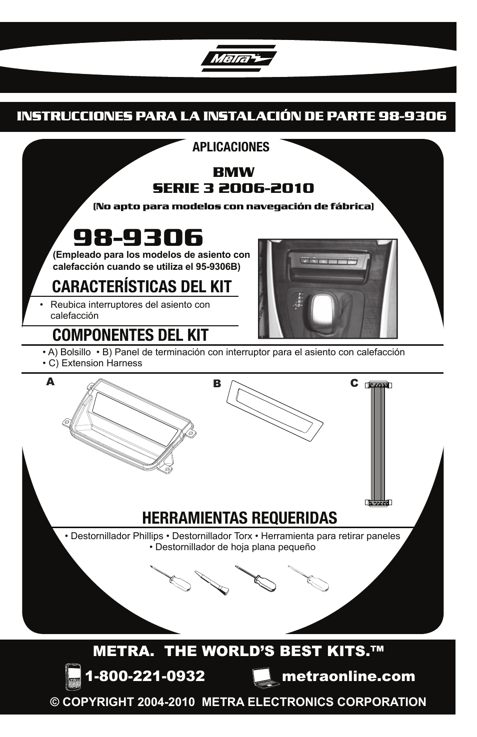 Metra Electronics 98-9306 User Manual | Page 7 / 12