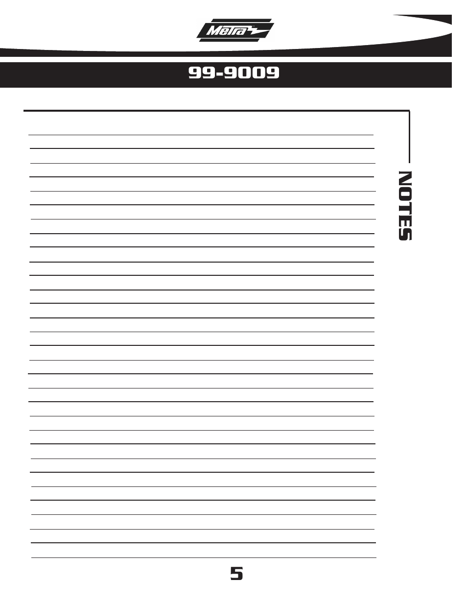Metra Electronics 99-9009 User Manual | Page 7 / 8
