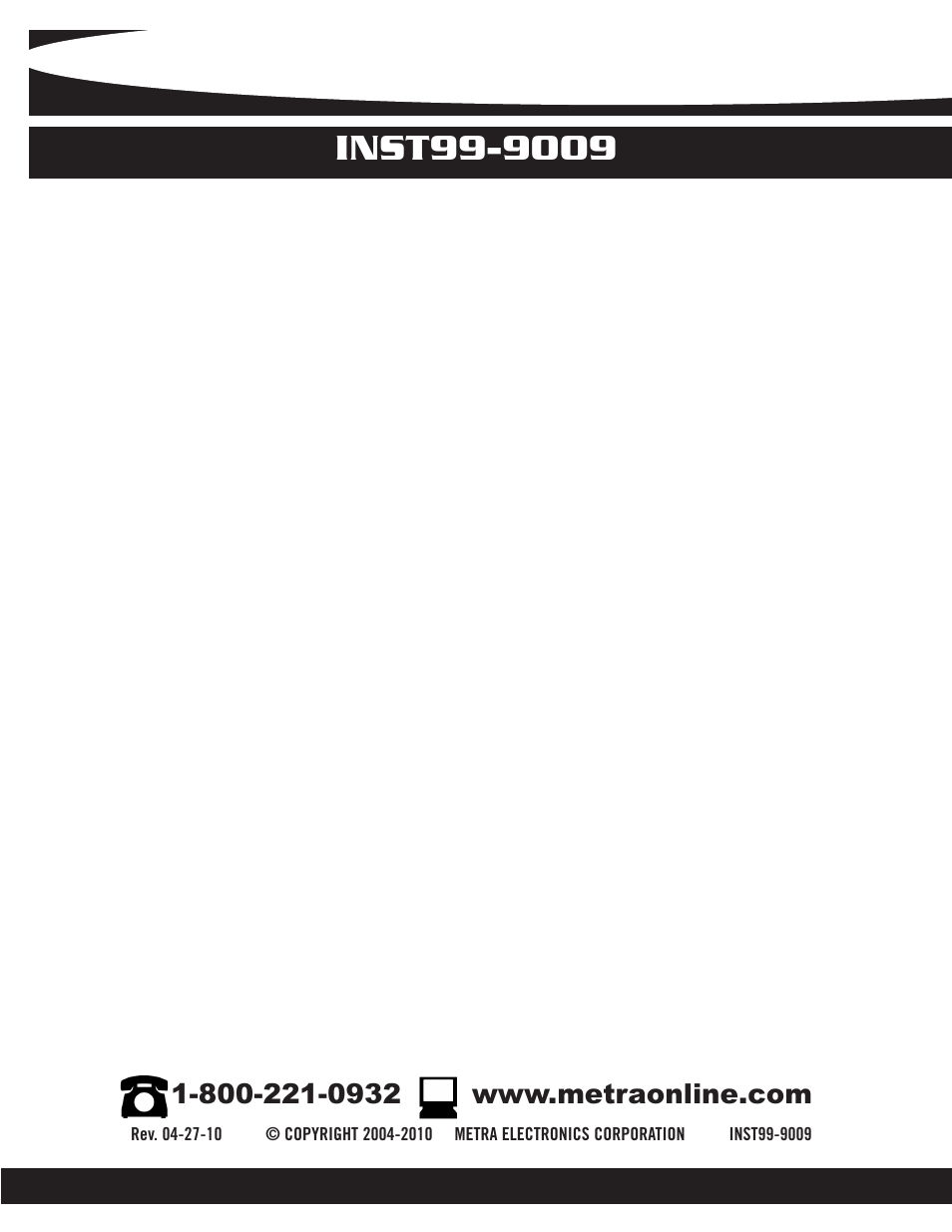 Metra Electronics 99-9009 User Manual | Page 8 / 8