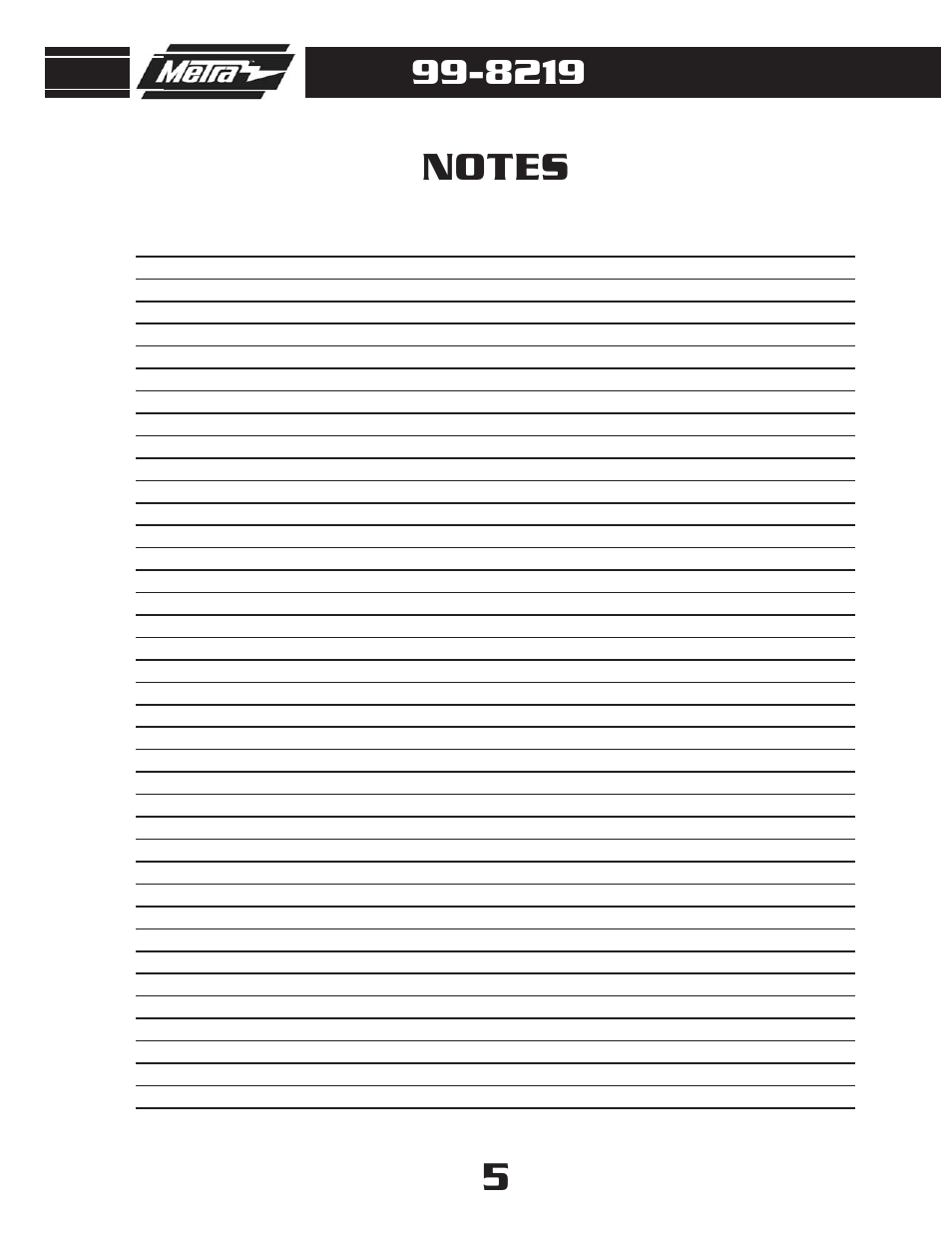 Metra Electronics 99-8219 User Manual | Page 7 / 8