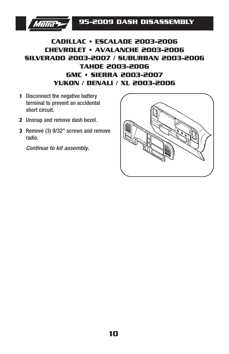 Metra Electronics 95-2009 User Manual | Page 10 / 52