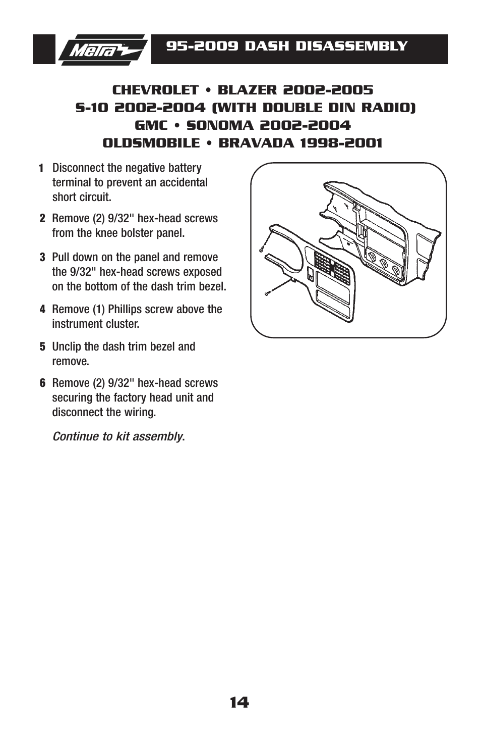 Metra Electronics 95-2009 User Manual | Page 14 / 52