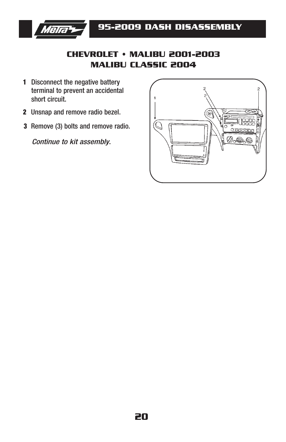 Metra Electronics 95-2009 User Manual | Page 20 / 52