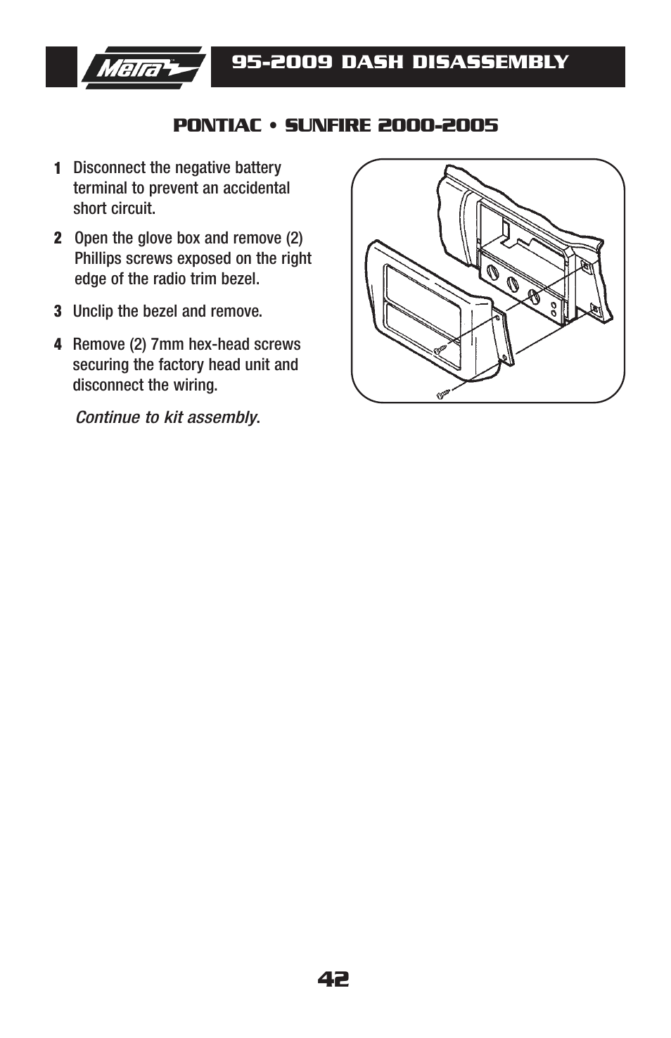 Metra Electronics 95-2009 User Manual | Page 42 / 52