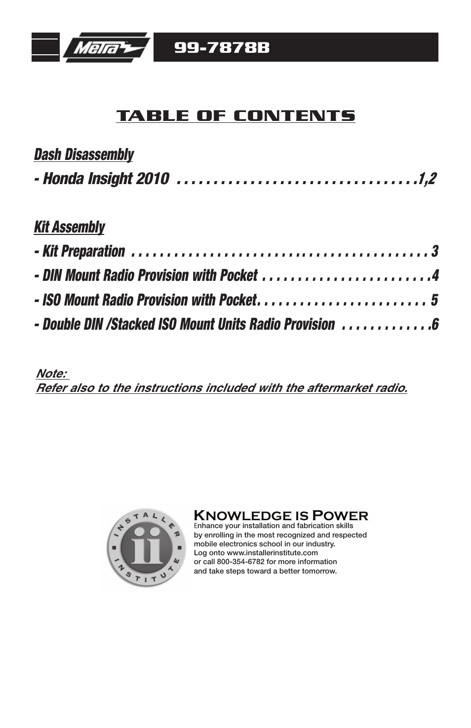 Metra Electronics 99-7878B User Manual | Page 2 / 8