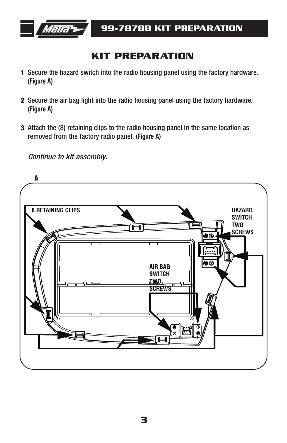 Kit preparation, 7878b kit preparation | Metra Electronics 99-7878B User Manual | Page 5 / 8