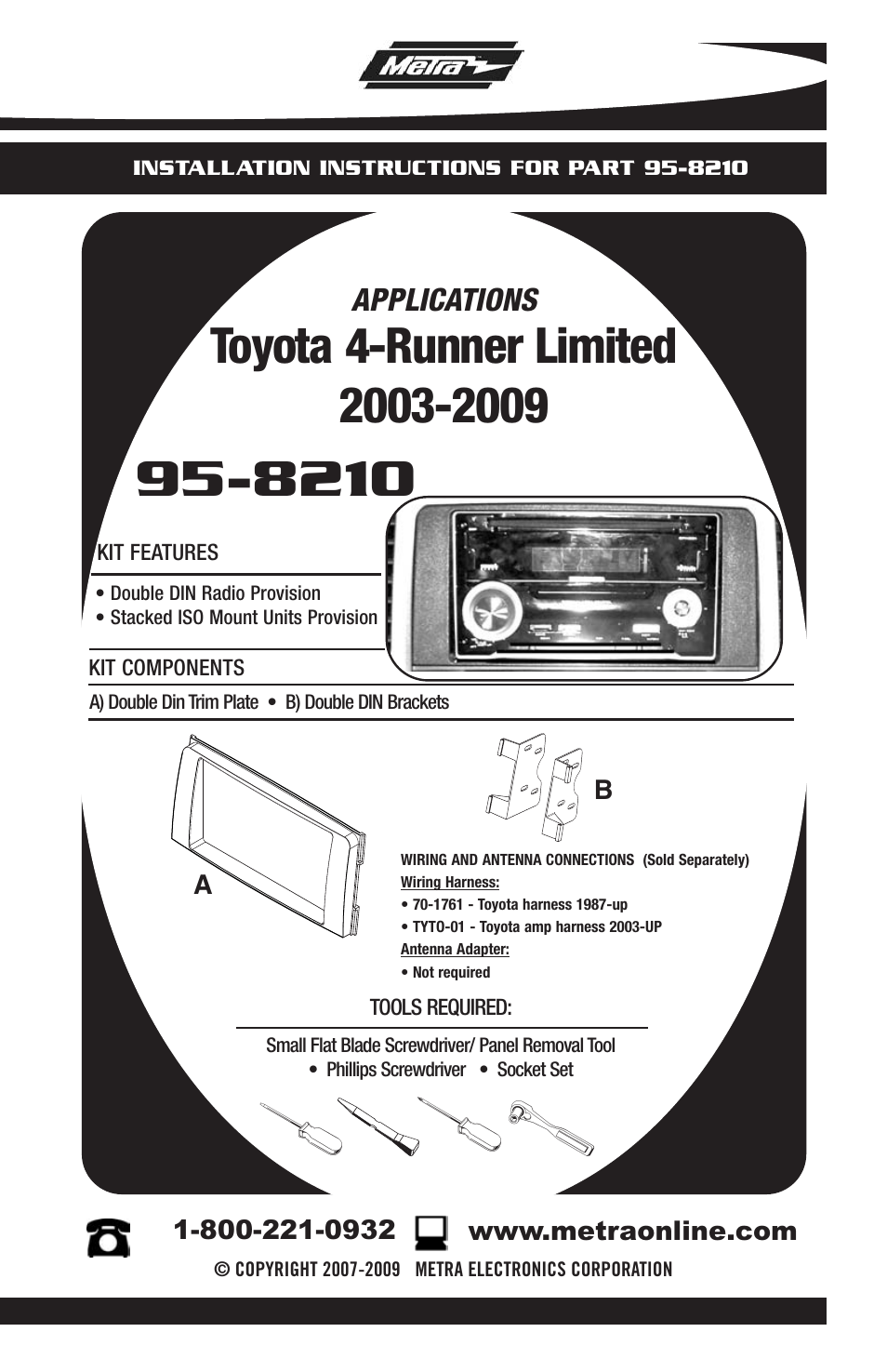 Metra Electronics 95-8210 User Manual | 8 pages