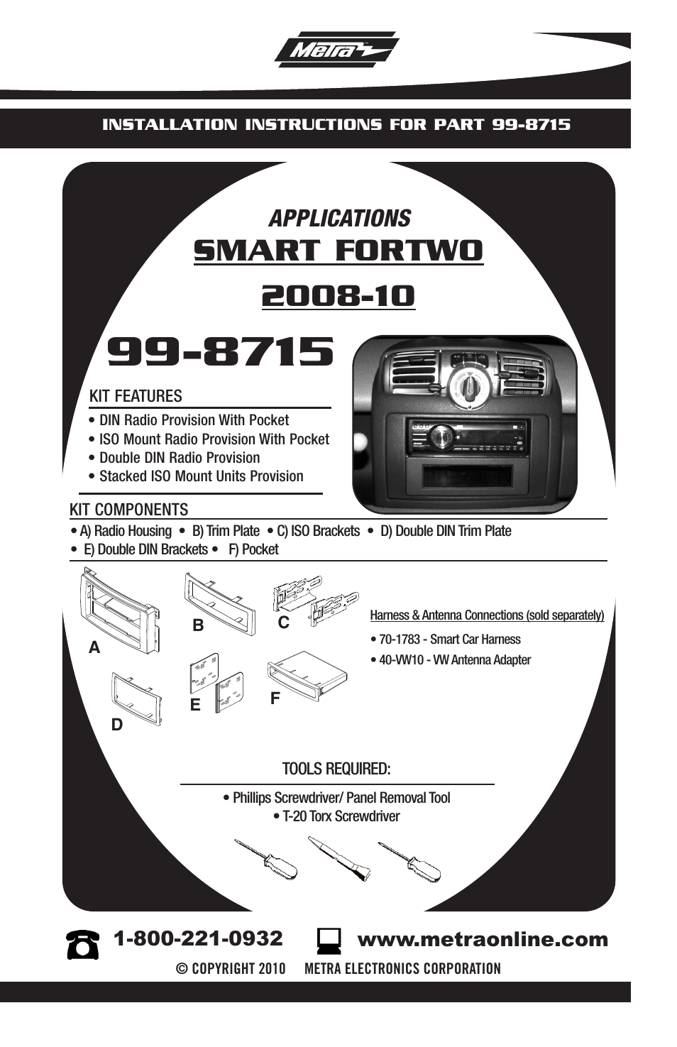 Metra Electronics 99-8715 User Manual | 8 pages