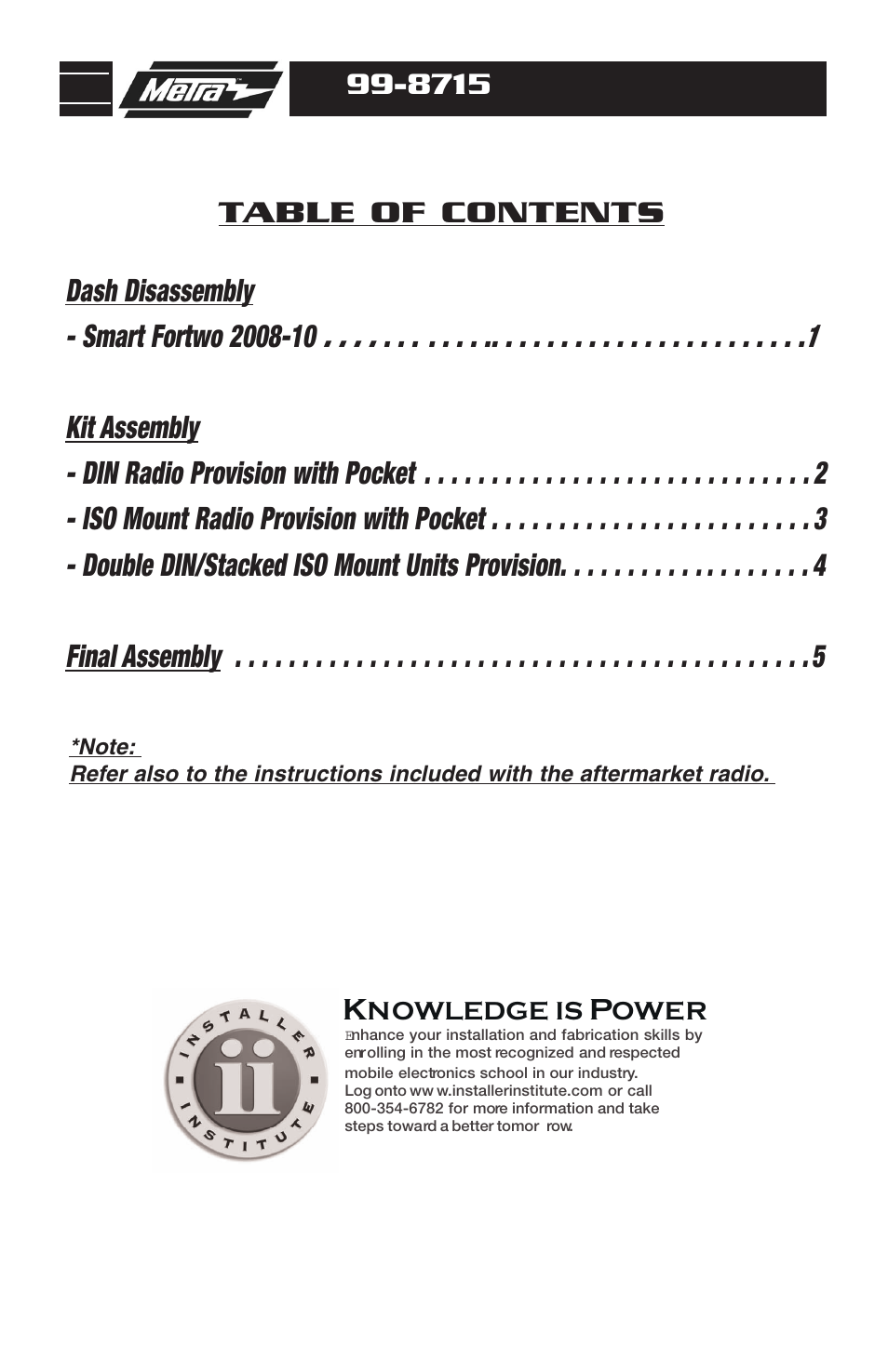 Metra Electronics 99-8715 User Manual | Page 2 / 8