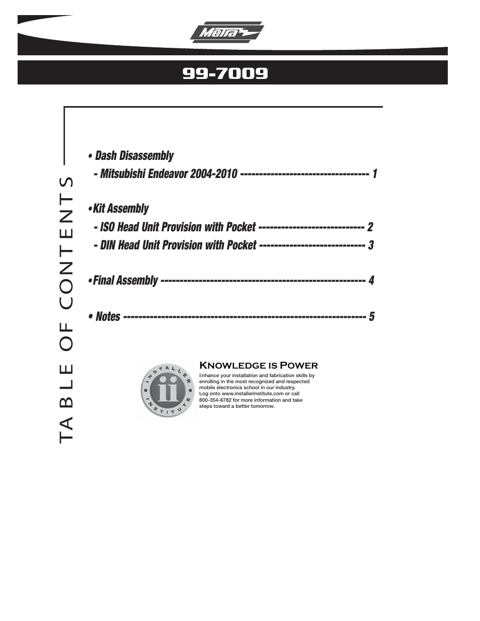 Metra Electronics 99-7009 User Manual | Page 2 / 8