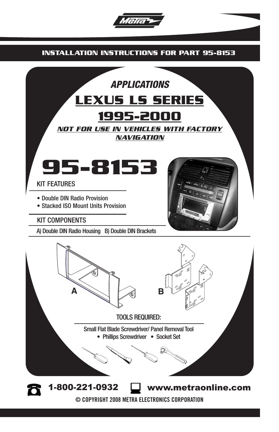 Metra Electronics 95-8153 User Manual | 8 pages