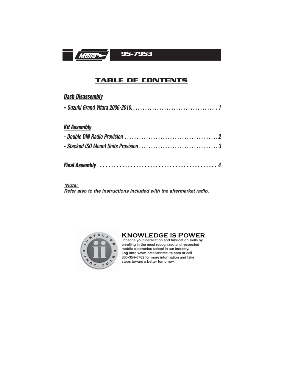 Metra Electronics 95-7953 User Manual | Page 2 / 8